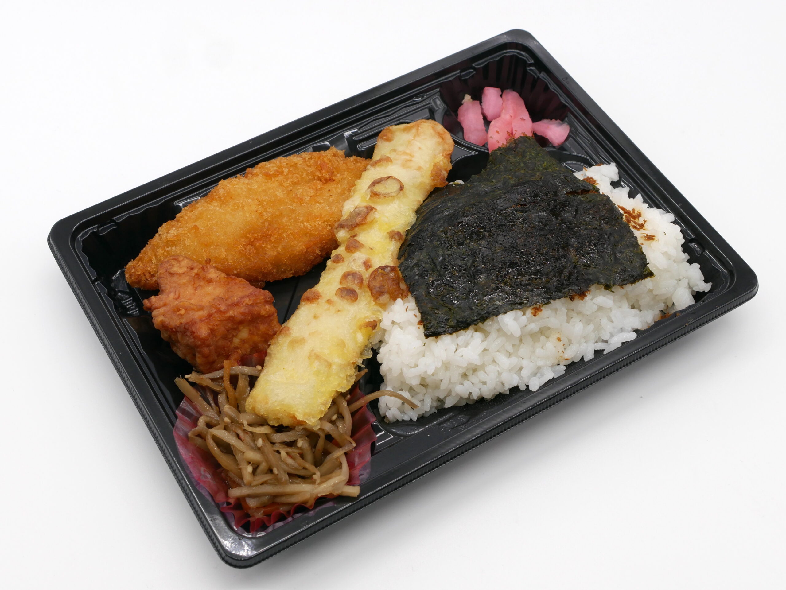 わるるぎ ぱりぴ弁当 3種のおにぎりとササミロールフライのお弁当 6月最終日のお弁当